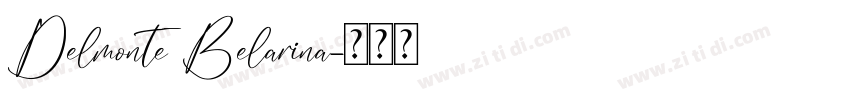 Delmonte Belarina字体转换
